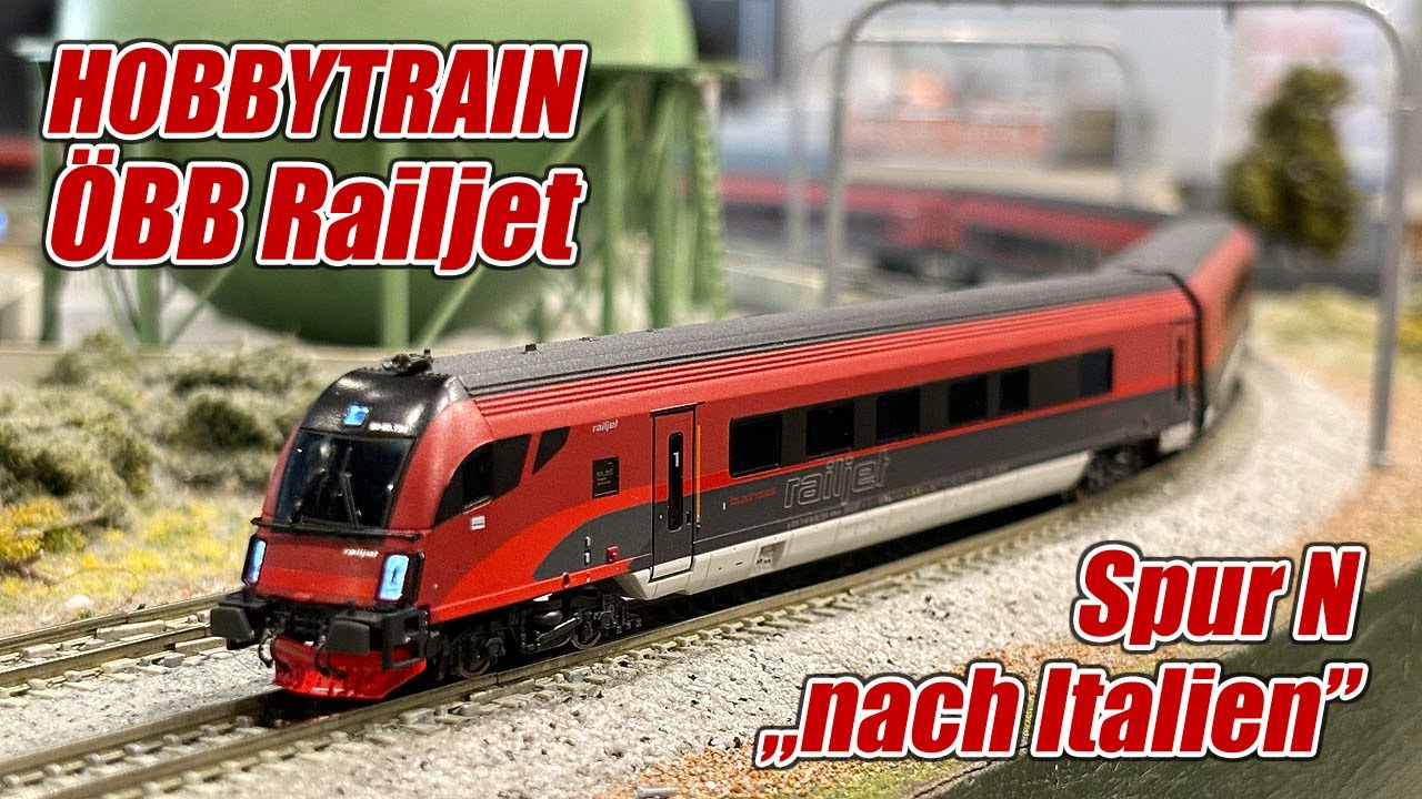 ÖBB Railjet 奧地利聯邦鐵路噴射機客運列車 Lemke Hobbytrain N 1:160 7pcs/set