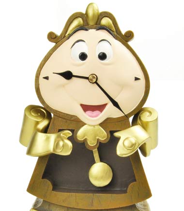 [現貨] [日本直送] 美女與野獸 Cogsworth 座枱鐘 {TF094112}