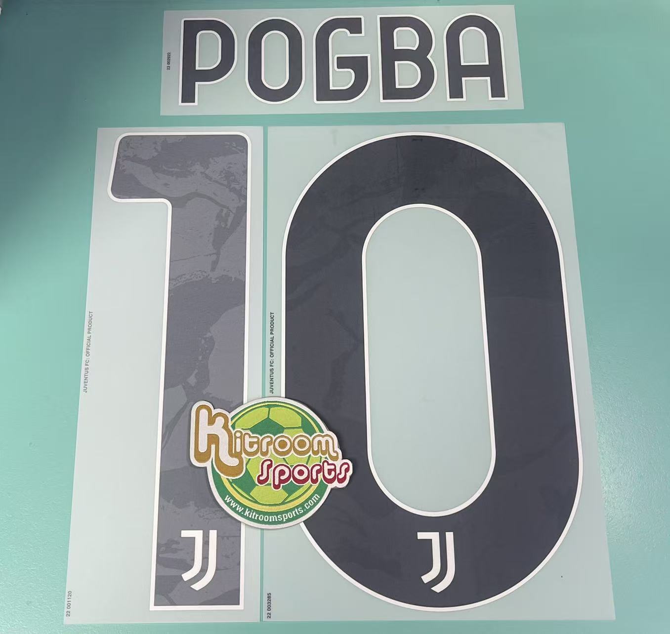 2022-23 Juventus Home Nameset #10 POGBA