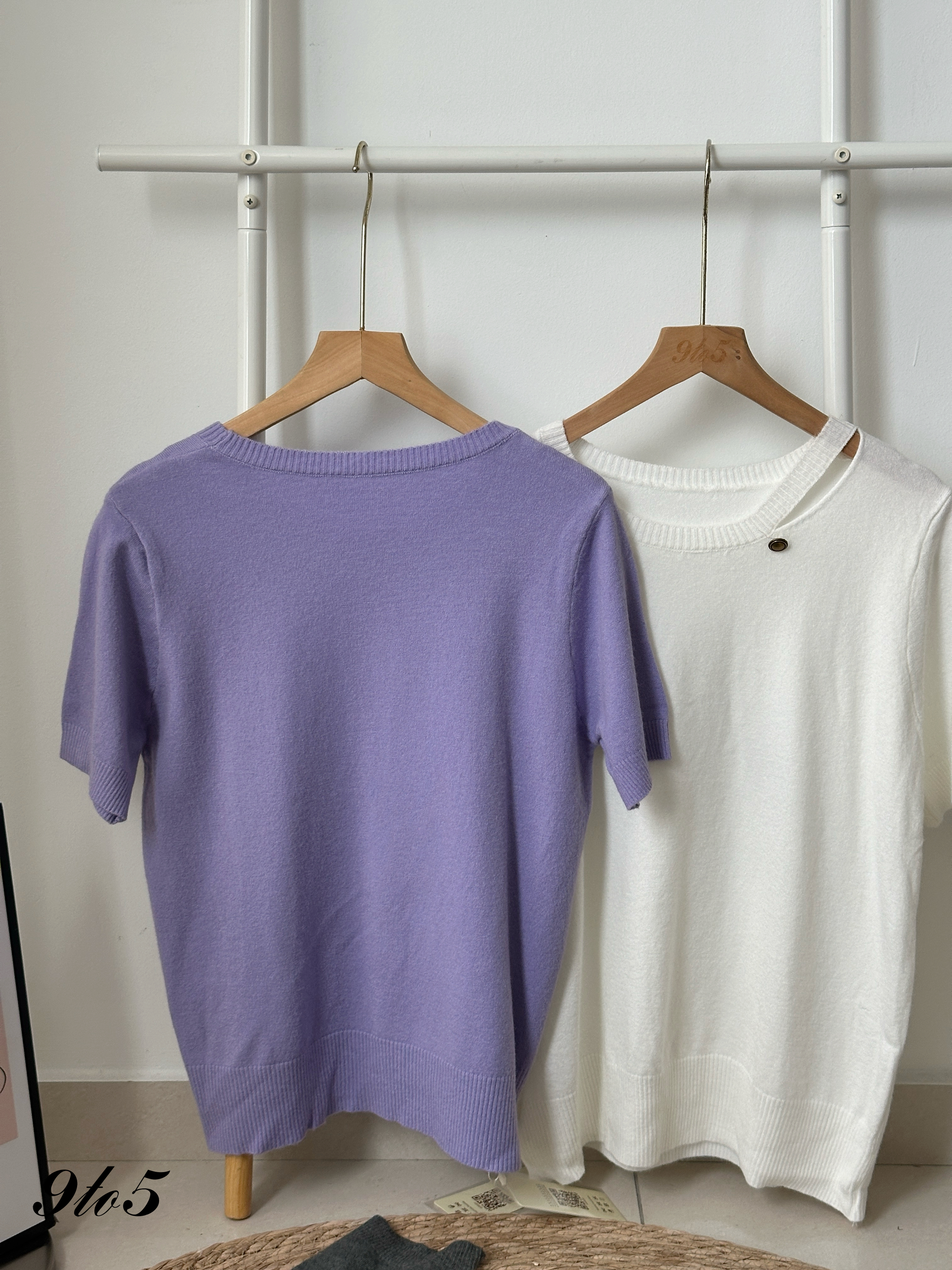 T4203 Short Sleeve Knit Top - 4 Colors 