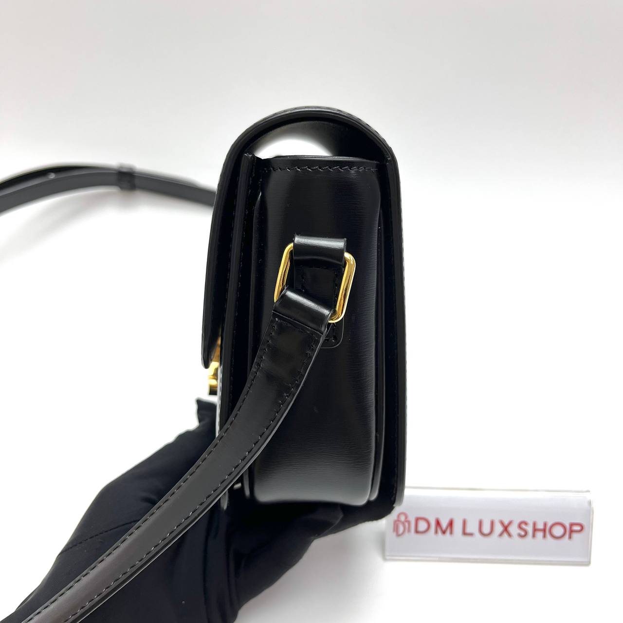 Celine Black Teen Triomphe Calfskin GHW