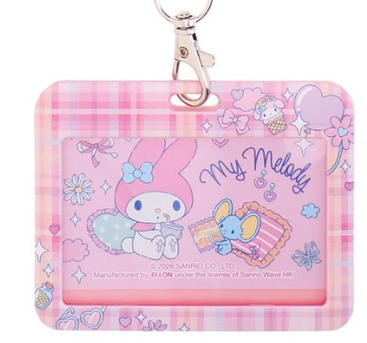 My Melody 証件套連頸繩 (橫向)