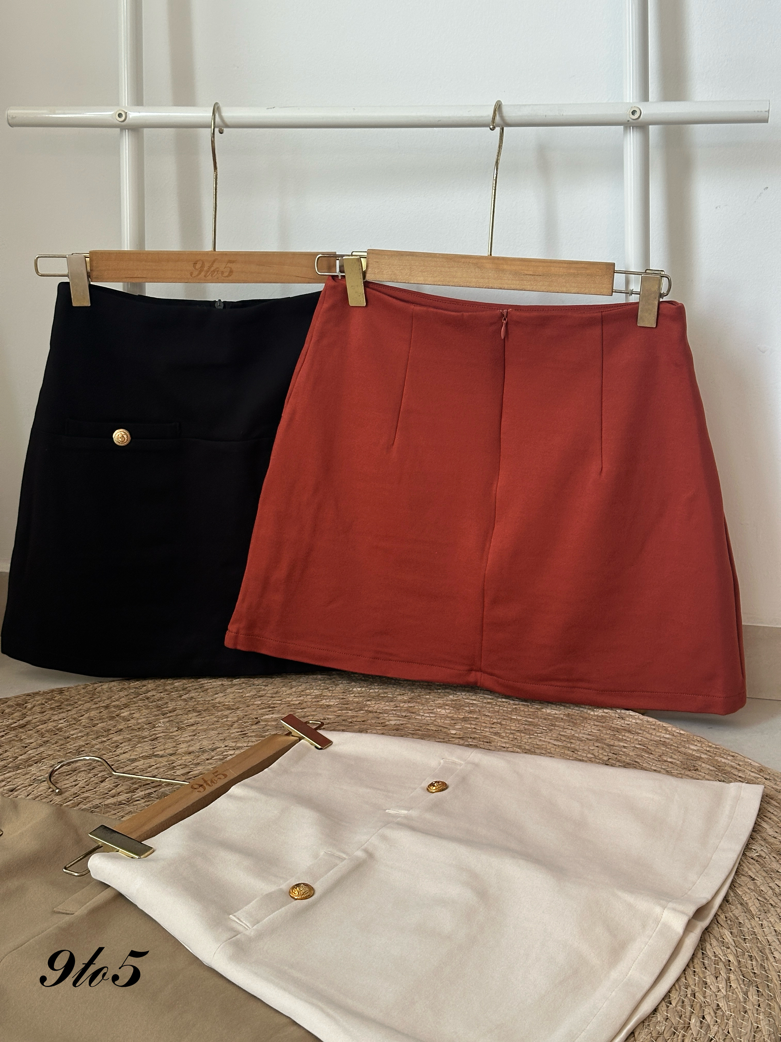 S1814 A Line Short Skirt - 4 Colors