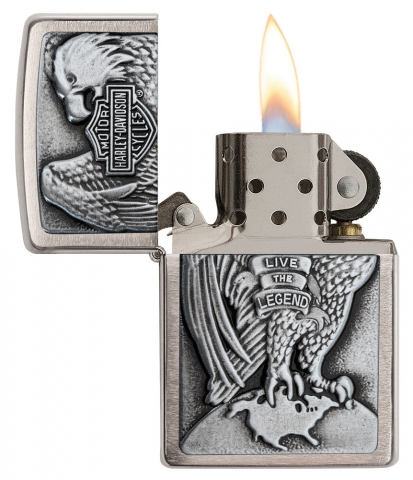 Zippo 200HD.H231 鷹徽章 哈雷戴維森 Harley-DavidsonR Live The Legend Emblem