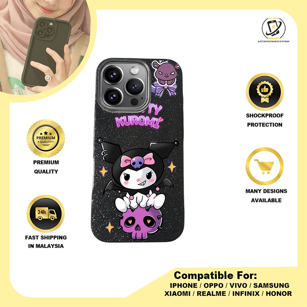 BLING CASE PHONE FOR IPHONE - DESIGN KUROMI C