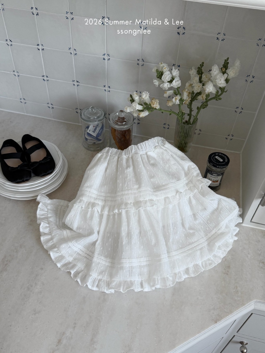 【預訂】 韓國直送 南大門童裝 Matilda & Lee - 花邊裙