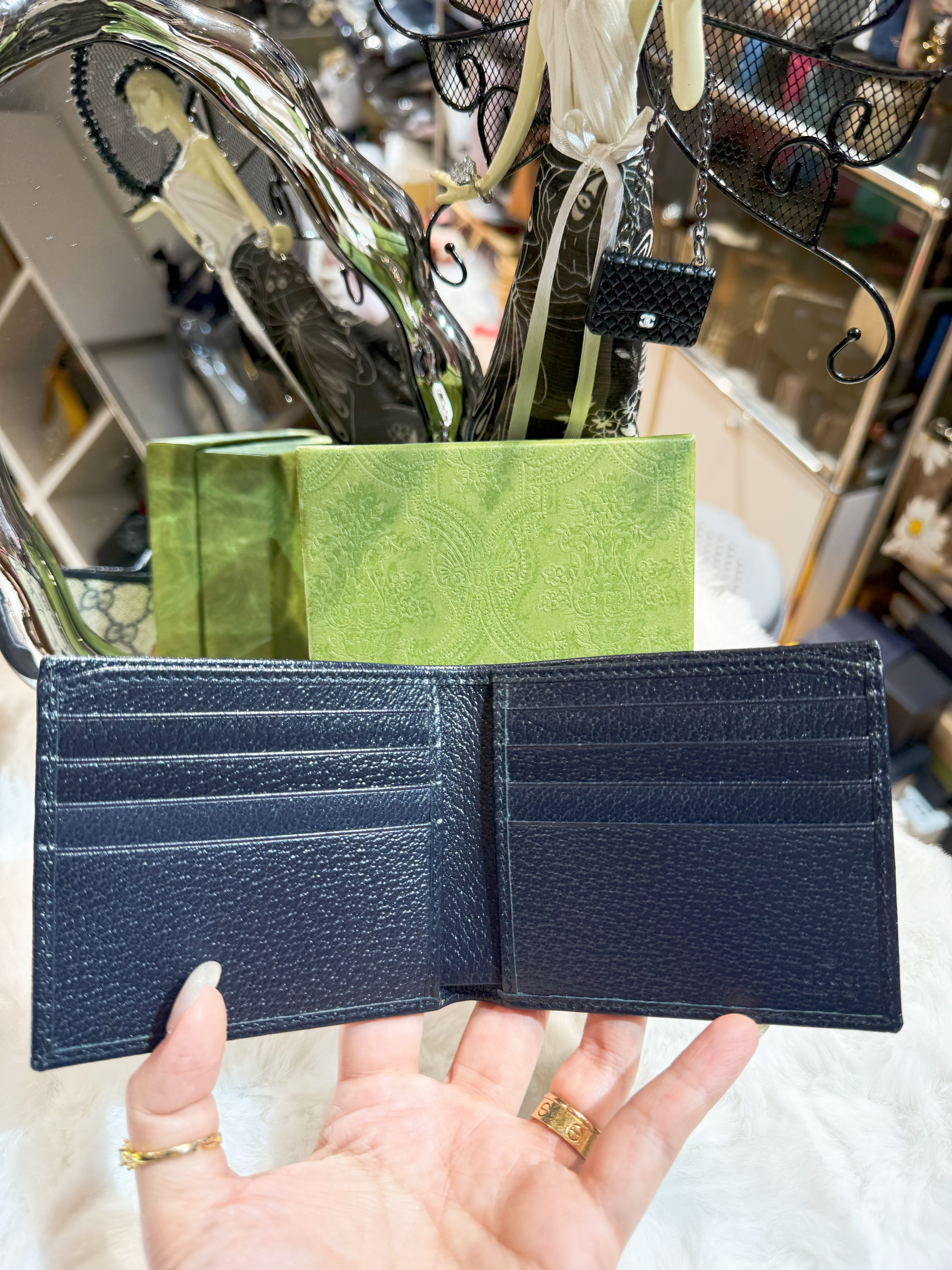 Gucci wallet 738/Supreme/ggm/mavy