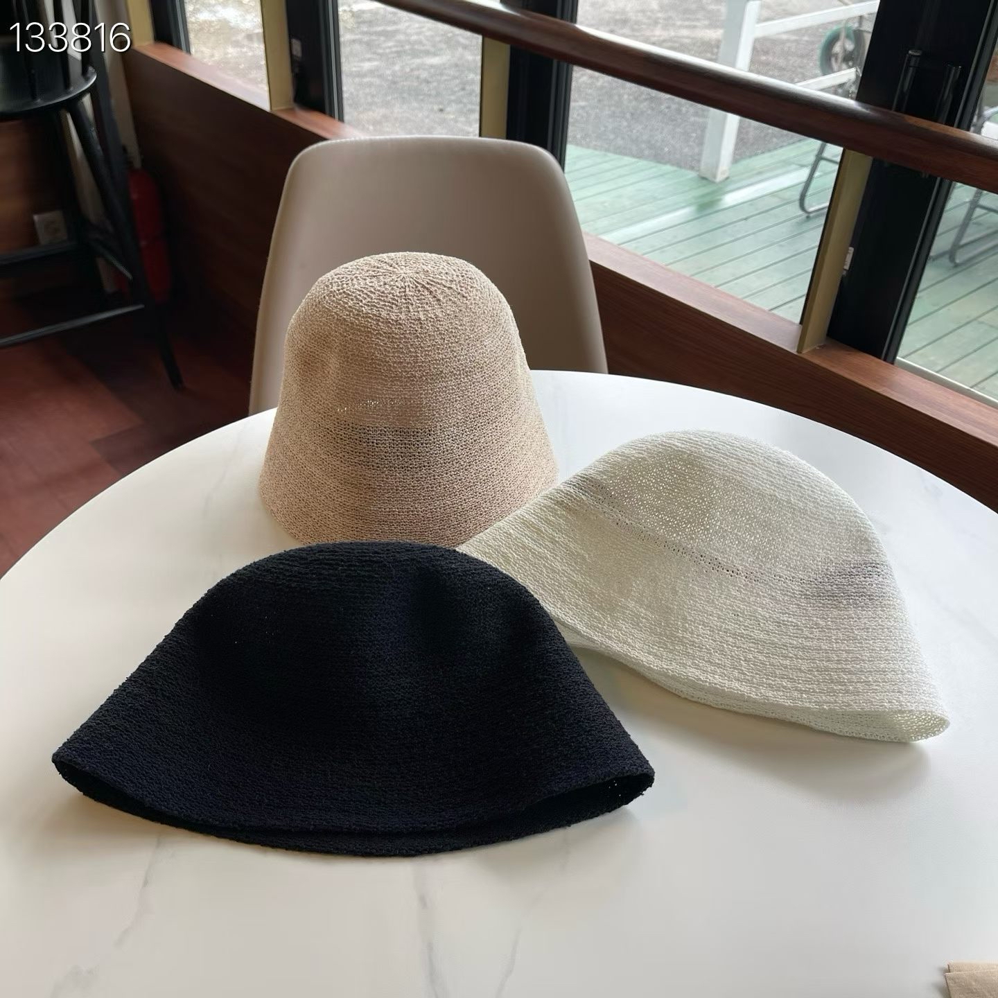 LY20 淨色針織漁夫帽
