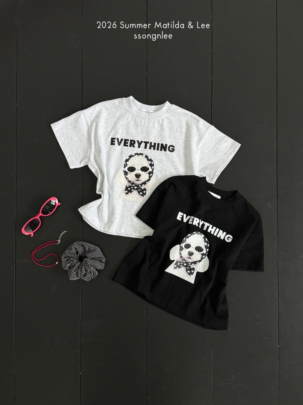 【預訂】 韓國直送 南大門童裝 Matilda & Lee - 小狗圖案上衣