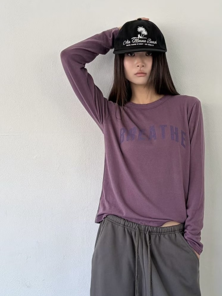 221678 “BREATHE” 洗水長䄂薄Tee
