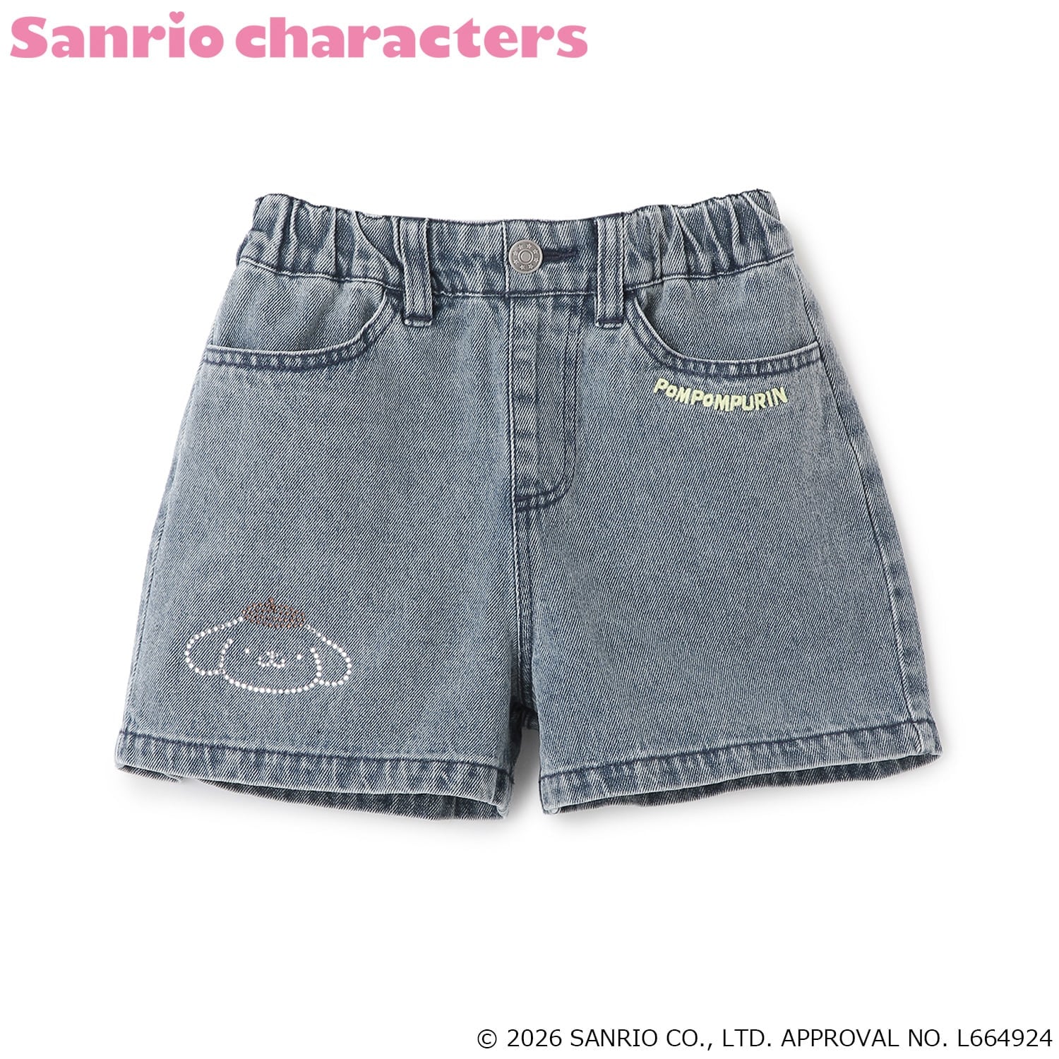 🆕【⭐訂購⭐】🌀🇯🇵 日本直送 #Sanrio 水鑽 刺繡 牛仔短褲  [3款選] 🌀 [ELFA-0122][260714]