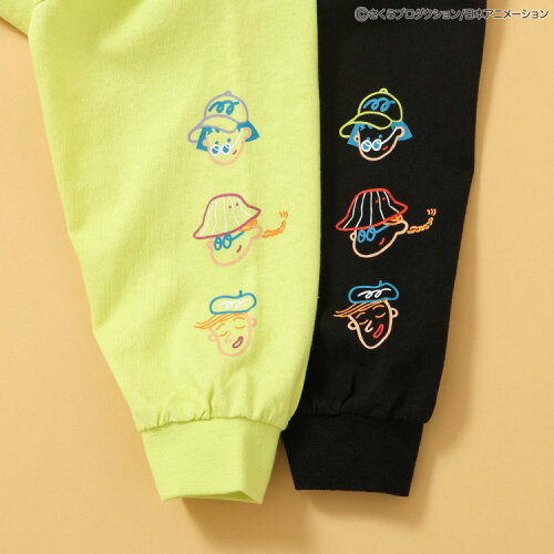 🆕【⭐訂購⭐】🇯🇵  日本直送🌀#櫻桃小丸子 霓虹風格 手繪圖案 長袖TEE［2款選］🌀[ELCA-0210S][260423]