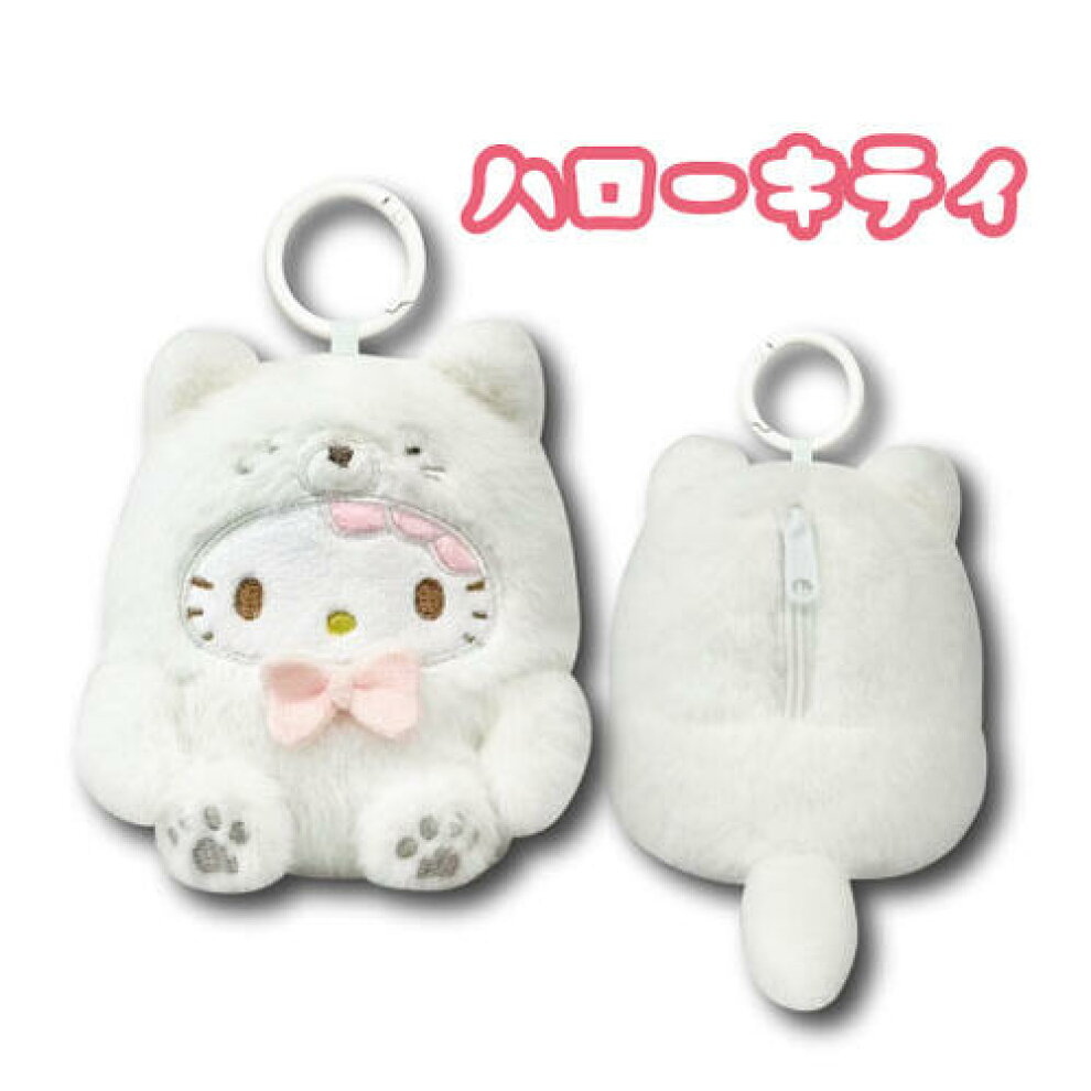 Sanrio 白色動物系列 公仔掛件 Hello Kitty 63204218