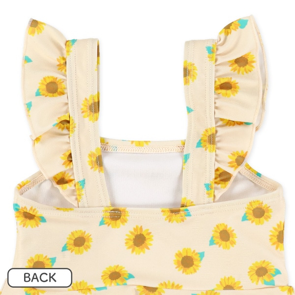 🇯🇵預訂 日本直送🇯🇵兩色花卉滿印荷葉邊分體泳衣