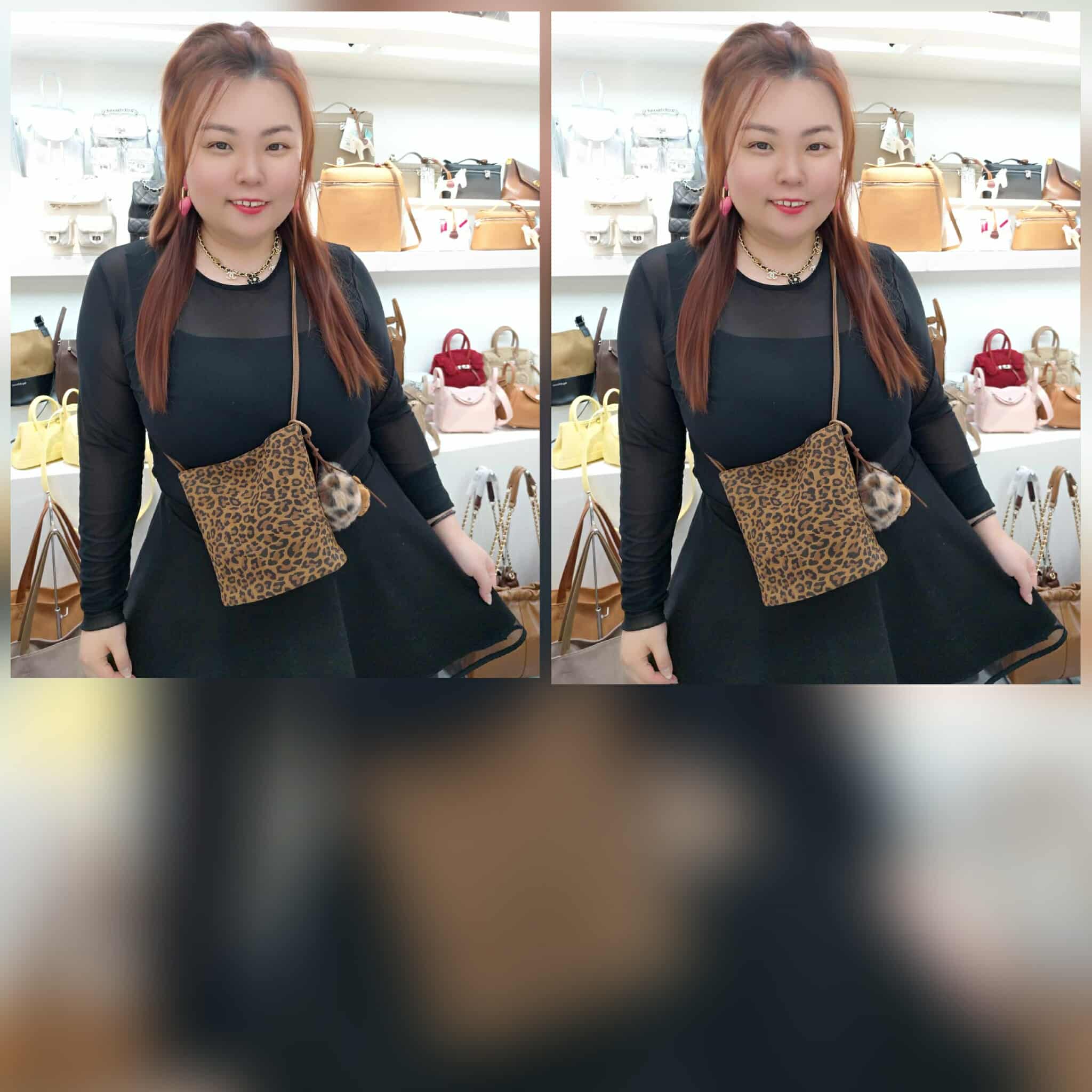 DDC14 AT 豹纹真皮水桶包（18CM×18CM×10CM）