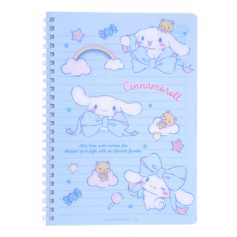 Cinnamoroll A5 Soft Wire-O Notebook A5軟線圈簿 (共100頁紙, 內頁間線)