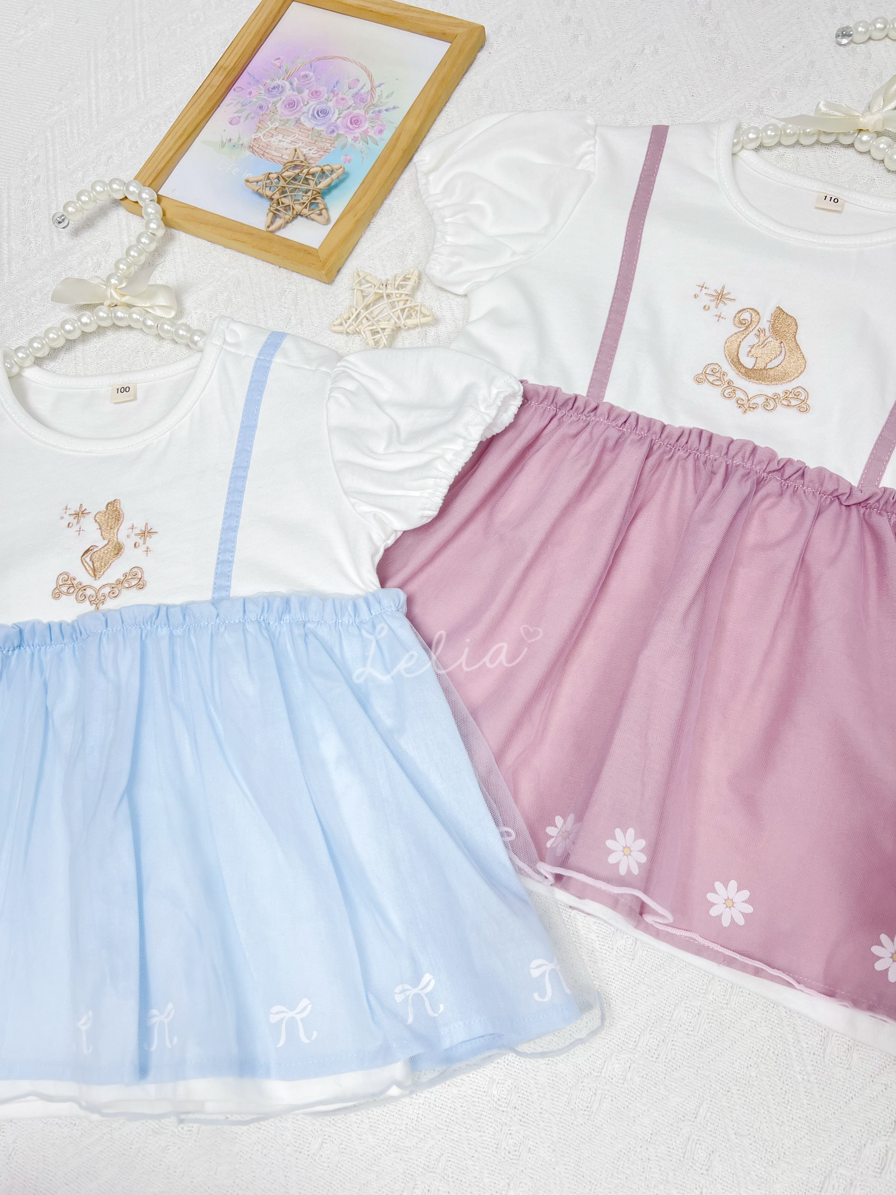 ▫️現貨▫️HillBaby公主假2件上衣長髮公主灰姑娘