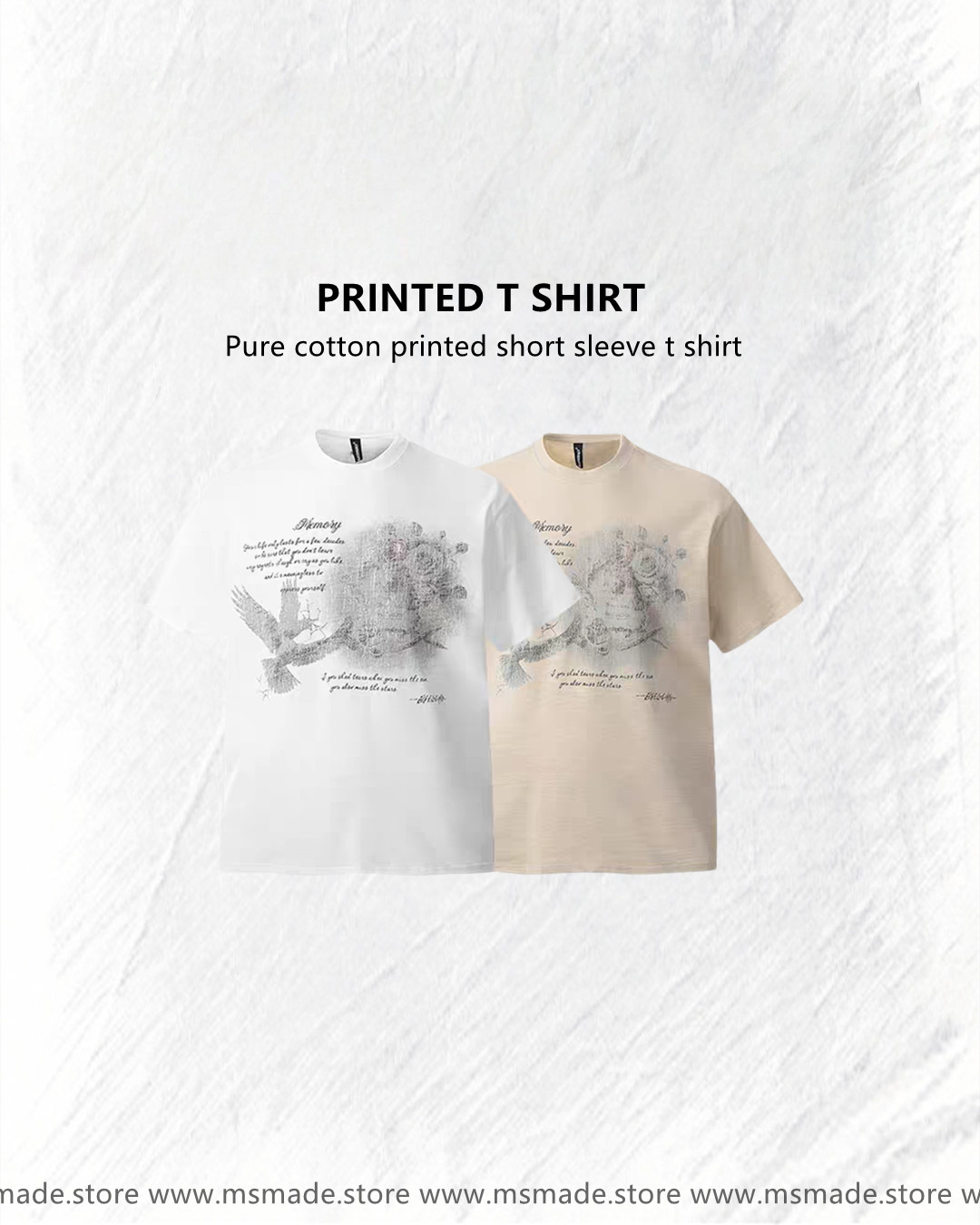M25 美式印花短袖t恤