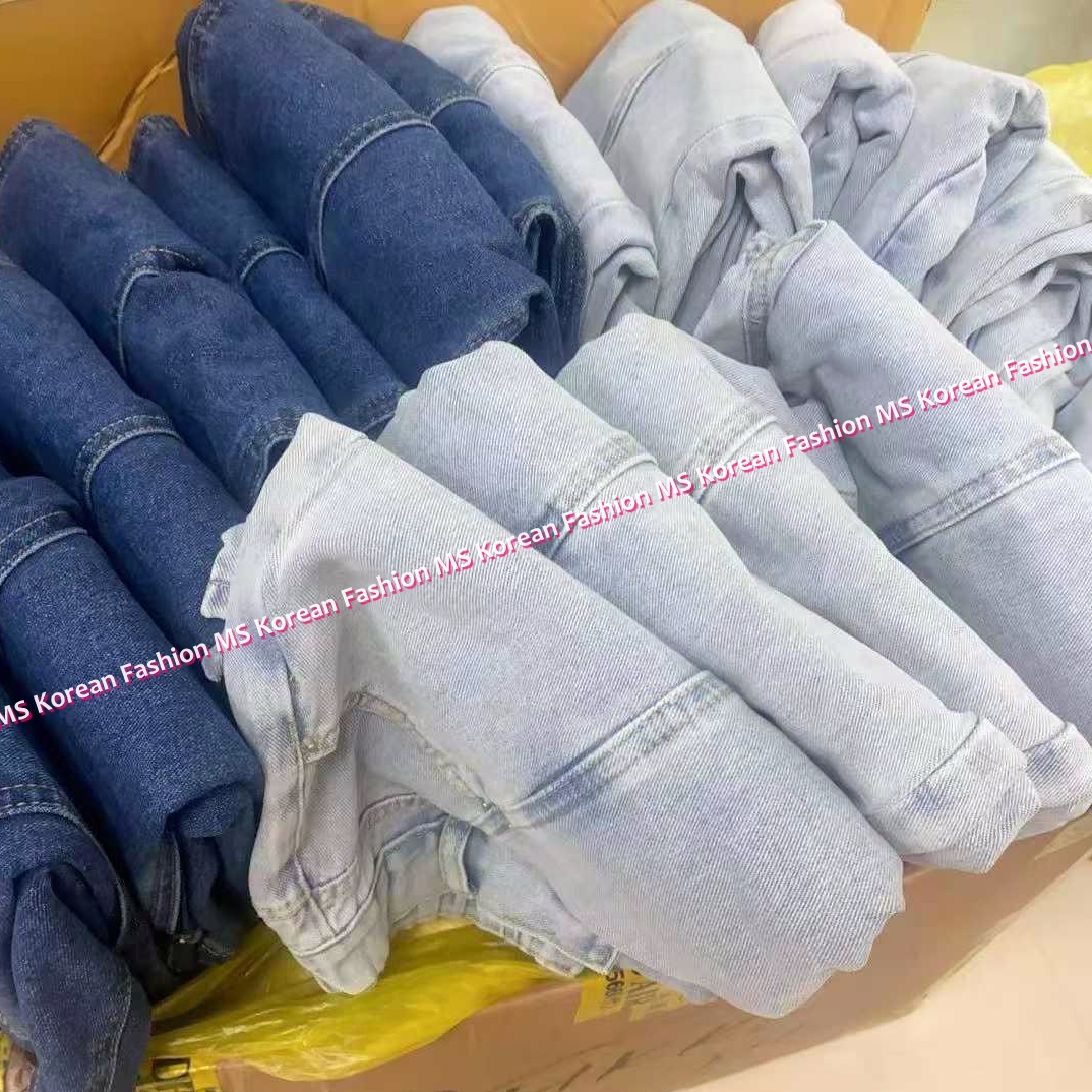 K2057 韓國🇰🇷中間骨牛仔闊褲