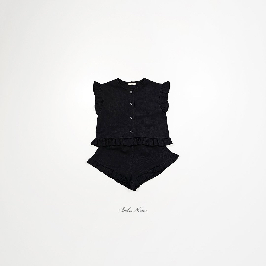 ☀️預訂 韓國直送☀️🇰🇷Bebenine兩色荷葉邊袖寬鬆開襟上下套裝