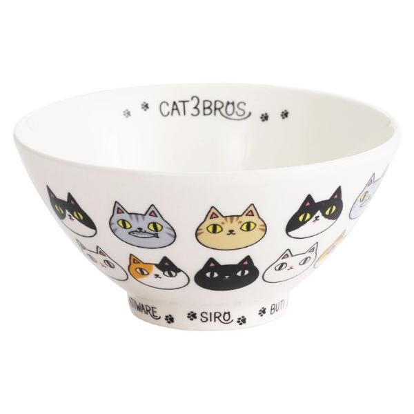 23124-貓3兄弟飯碗