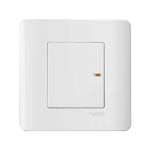施耐德 ZENcelo 凝白 1位單控 開關掣