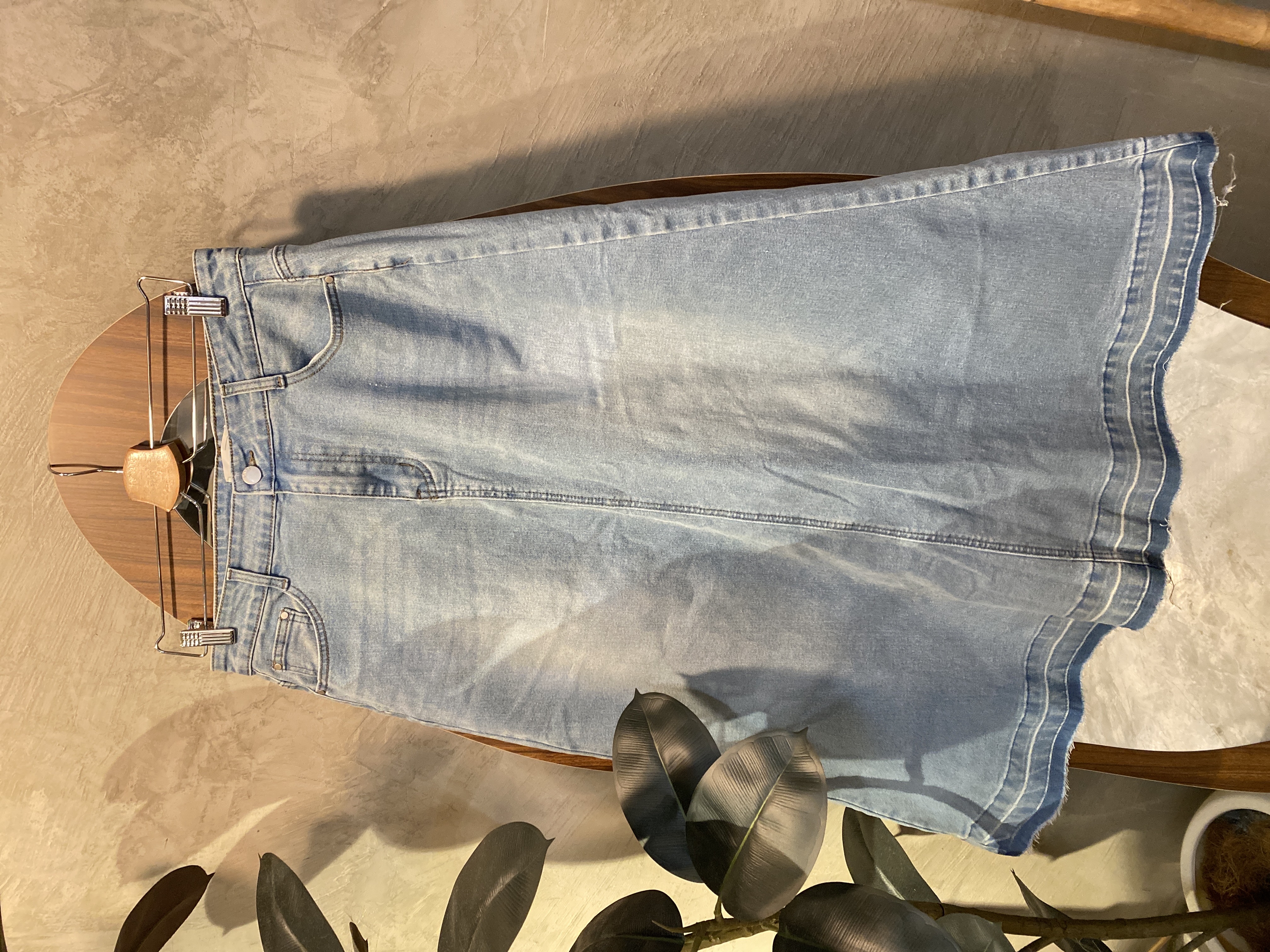 🎀4611号-精美牛仔半身长裙