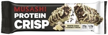 澳洲Costco直送  MUSASHIMusashi 蛋白脆白朱古力曲奇和忌廉 60g (1盒12條) 