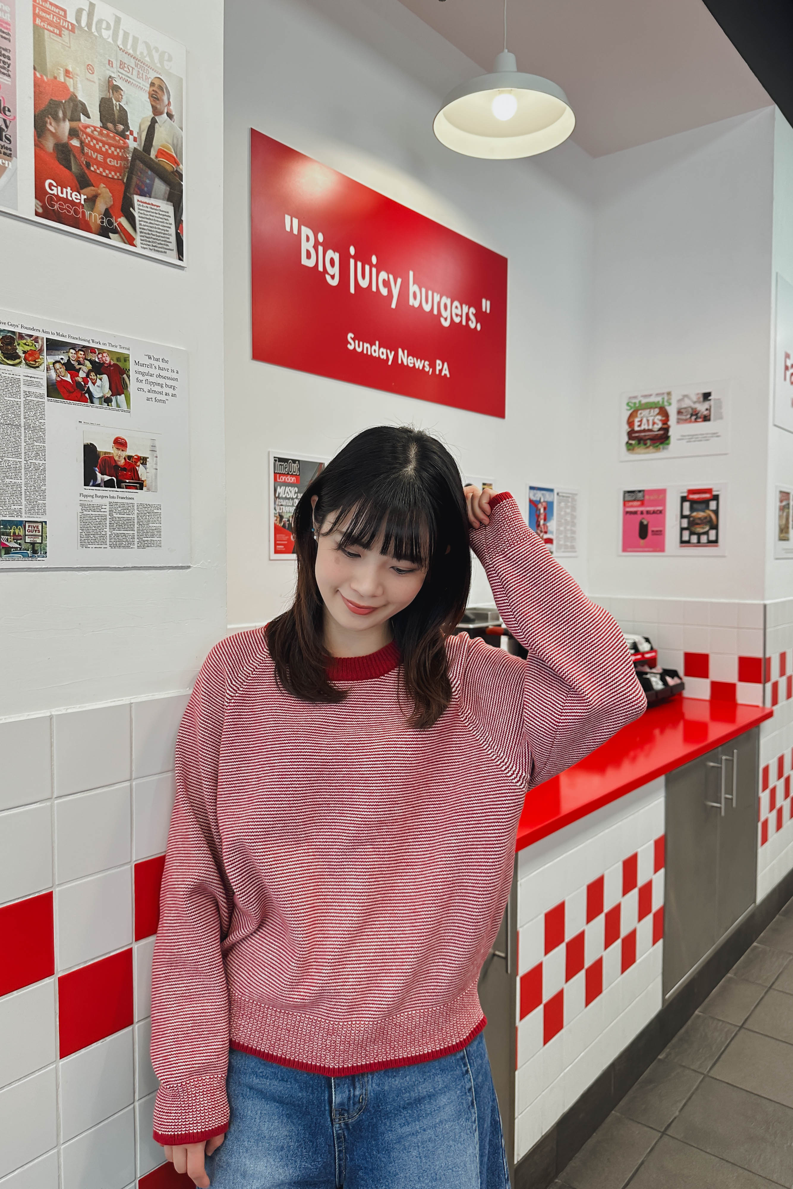 幼曲紋~日系圓領針織衛衣 (兩色入)