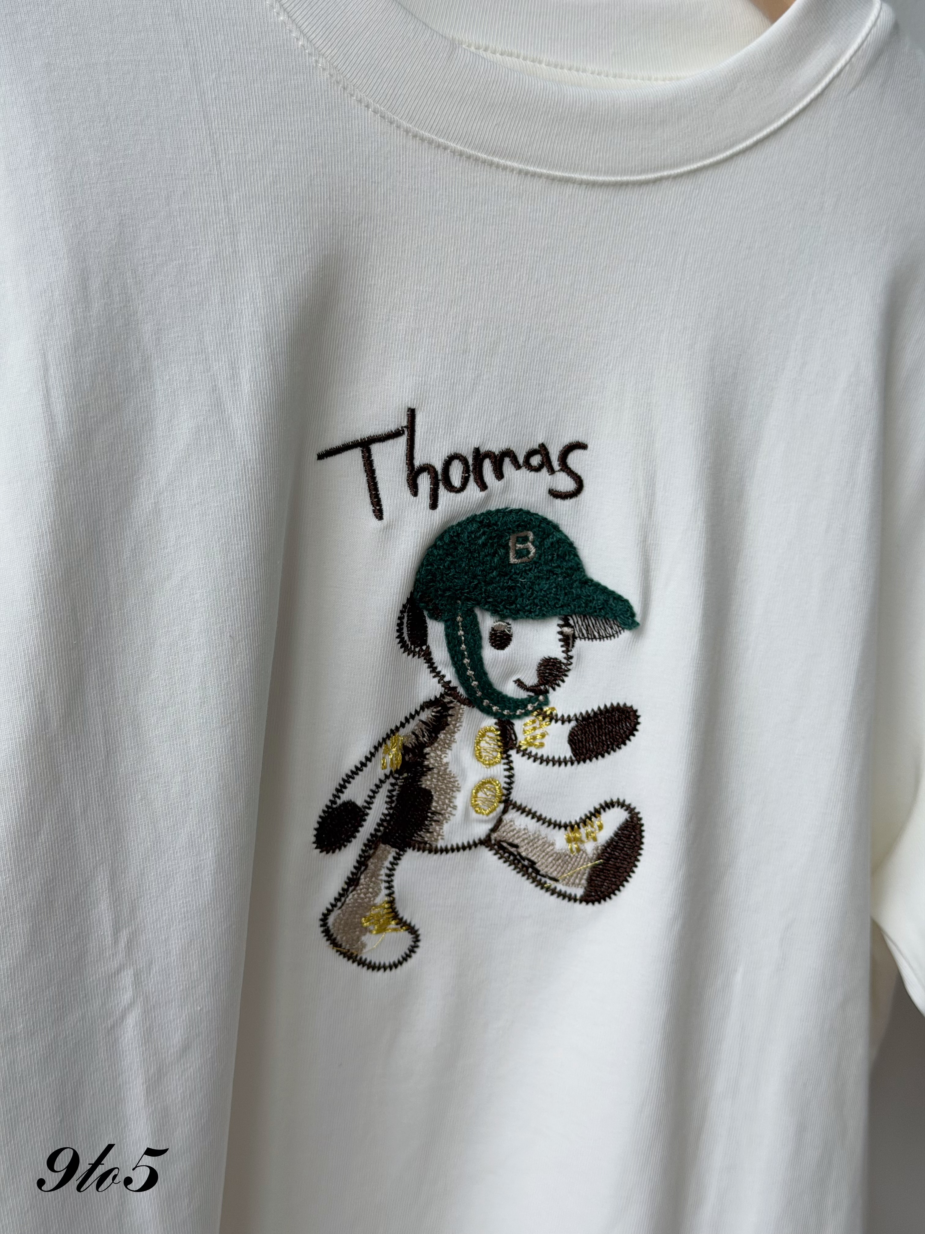 T4528 Embroidery Bear Tee - 4 Colors 