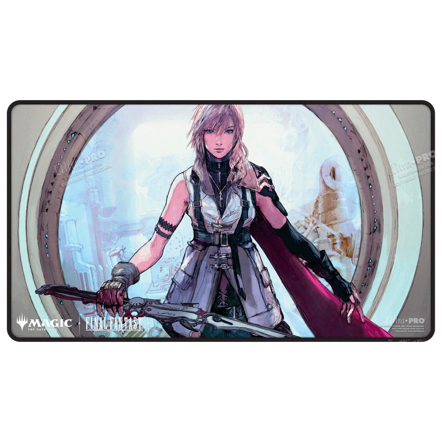 Magic: The Gathering®—FINAL FANTASY™ Lightning, Army of One Black Stitched Playmat