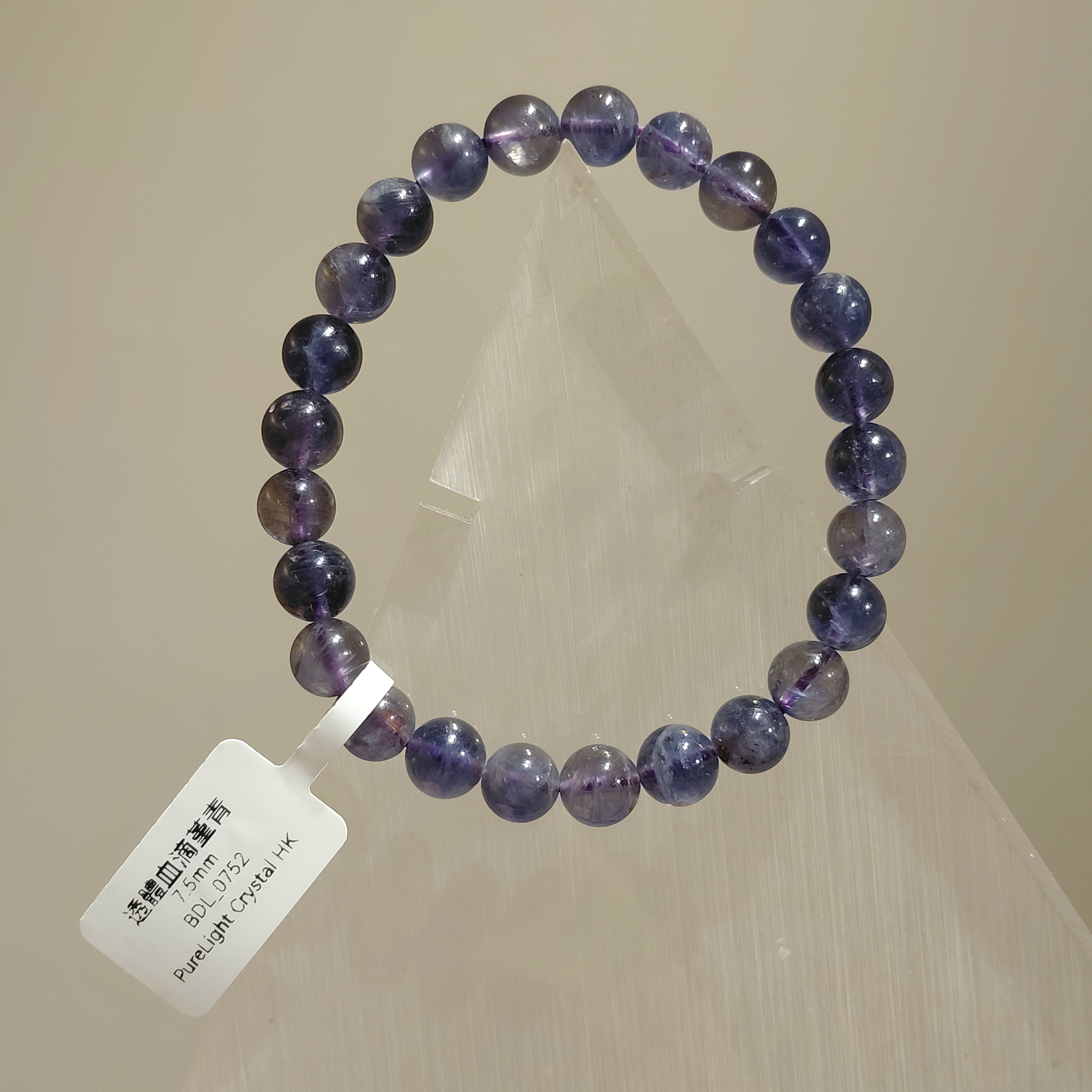 透體血滴堇青7.5mm