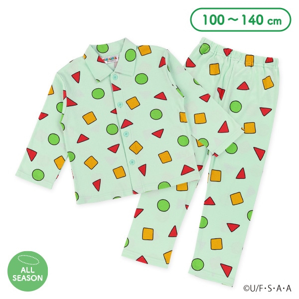 🇯🇵預訂 日本直送🇯🇵蠟筆小新前開式長袖睡衣上下套裝（四季款）