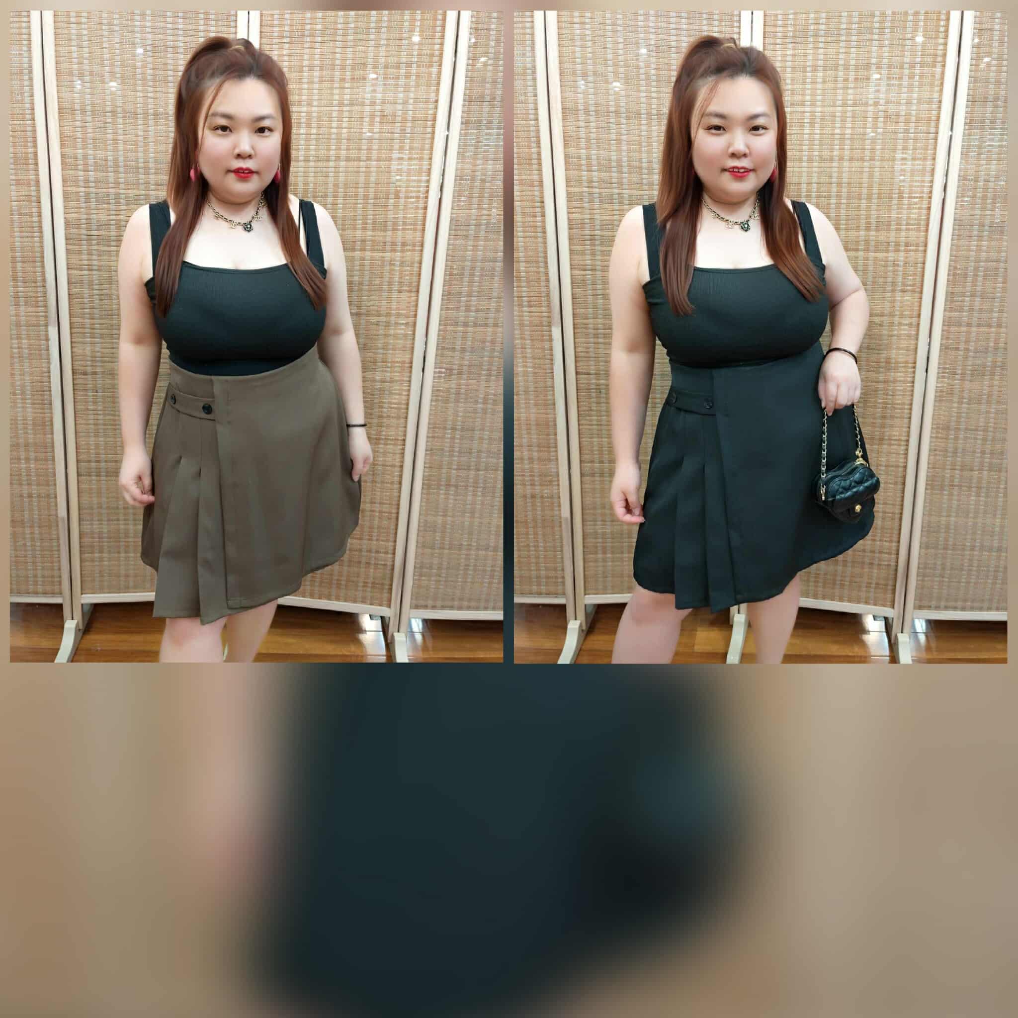 ENG09 侧百褶设计款裤裙