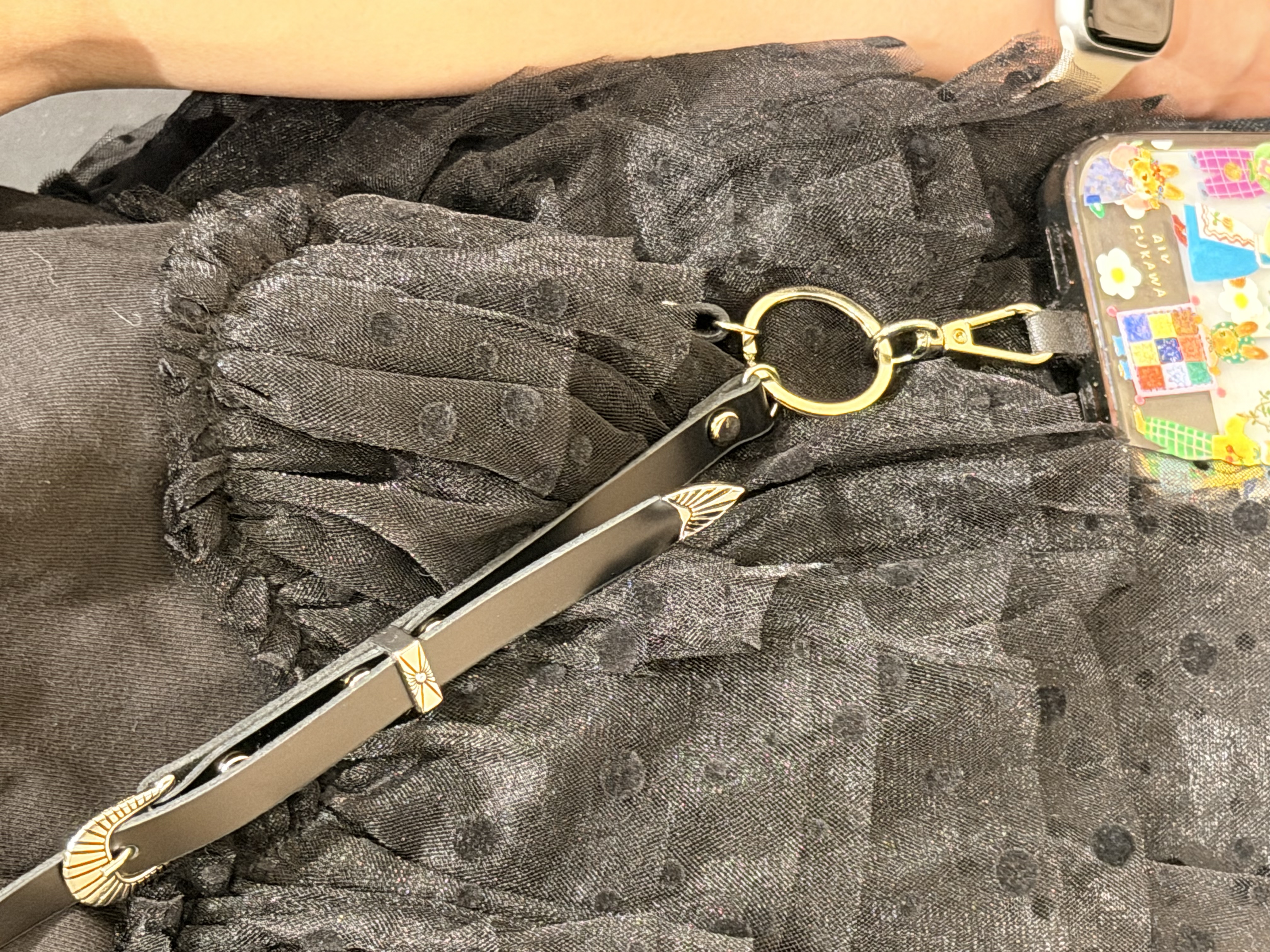 日本handmade蝴蝶結電話斜孭繩