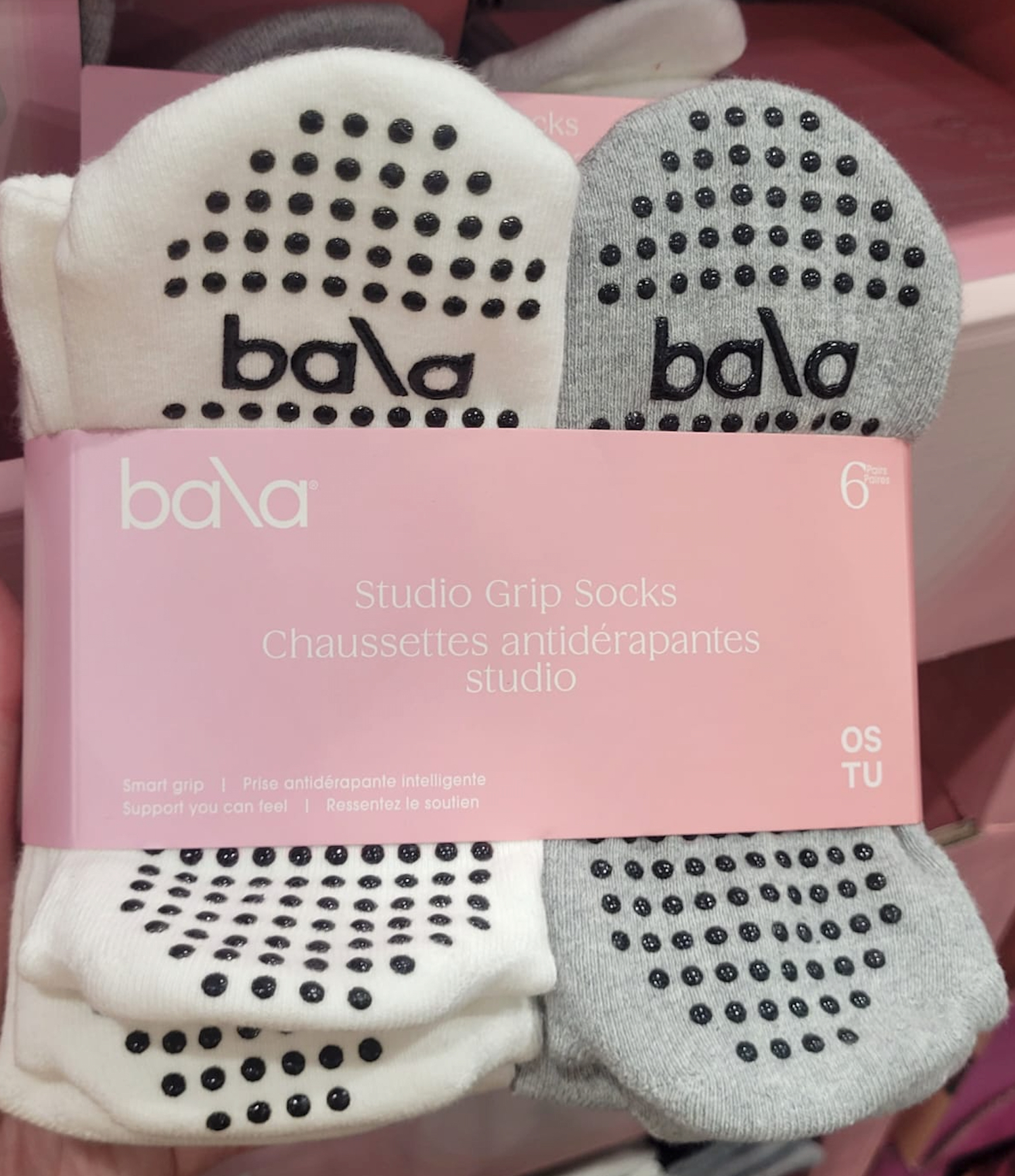 加拿大直送Bala Studio Grip 防滑襪 (6對）