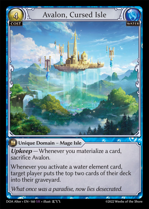 Avalon, Cursed Isle / DOA-Alter-160 (SR)