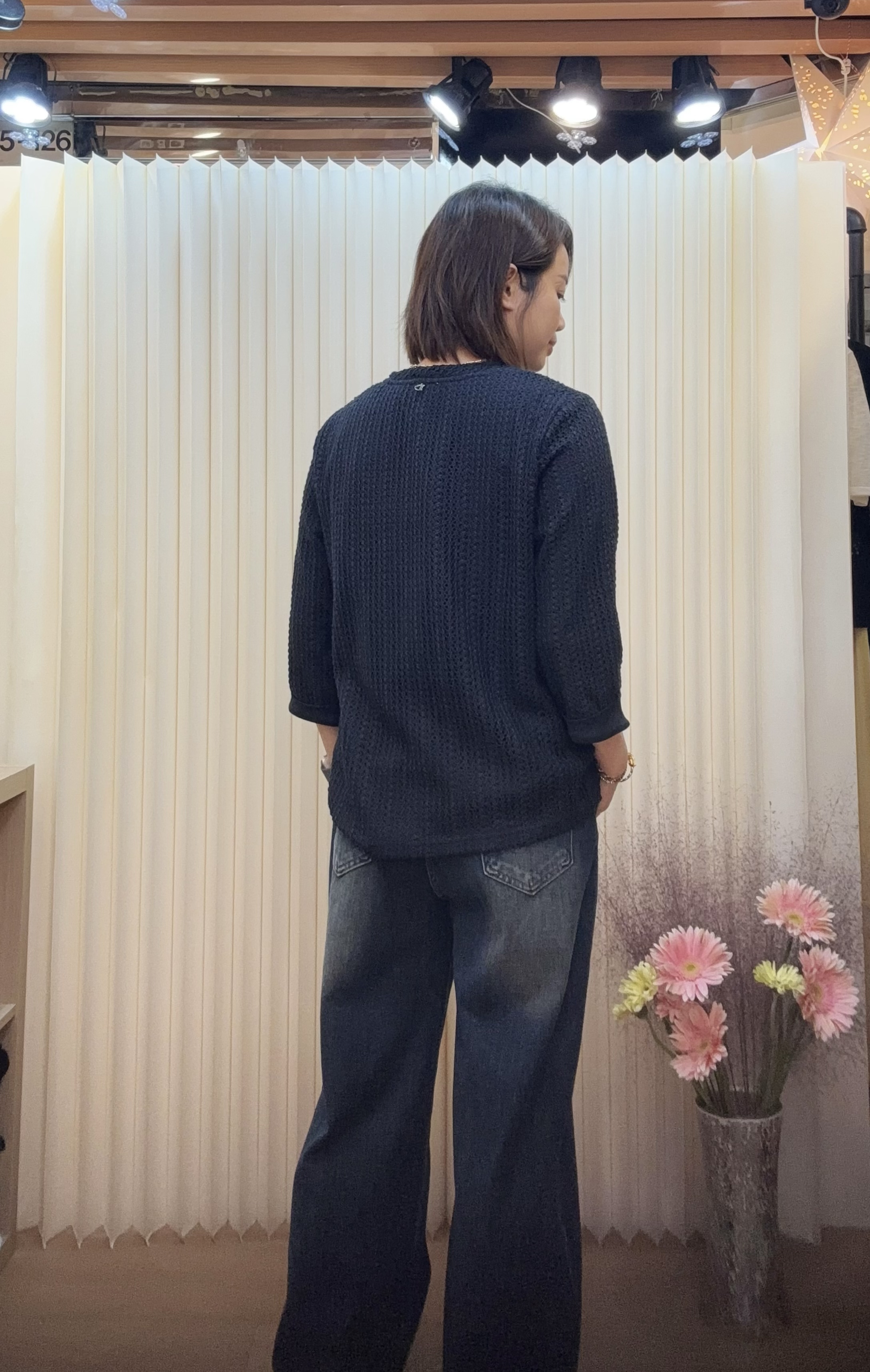 歐洲彈性7分袖針織 J194 DK159440