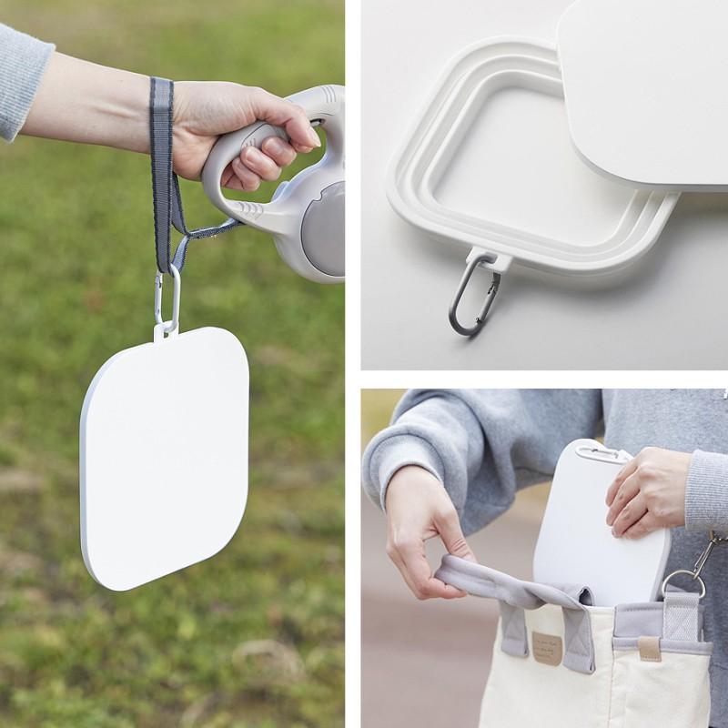 🔥🔥【日本直送《NOOKS》摺疊式寵物食物碗】L