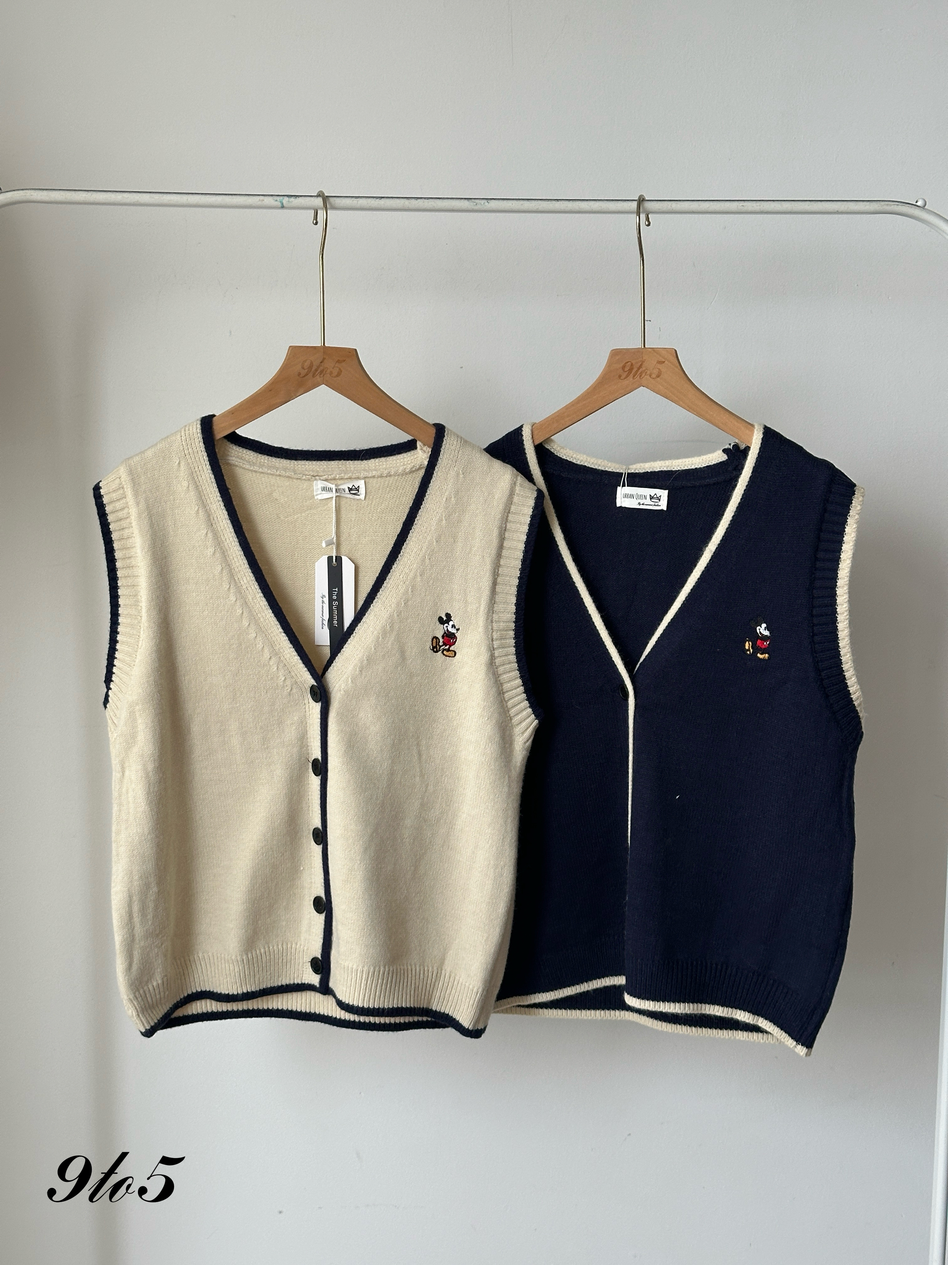 T4050 Mickey Knit Vest - 4 Colors
