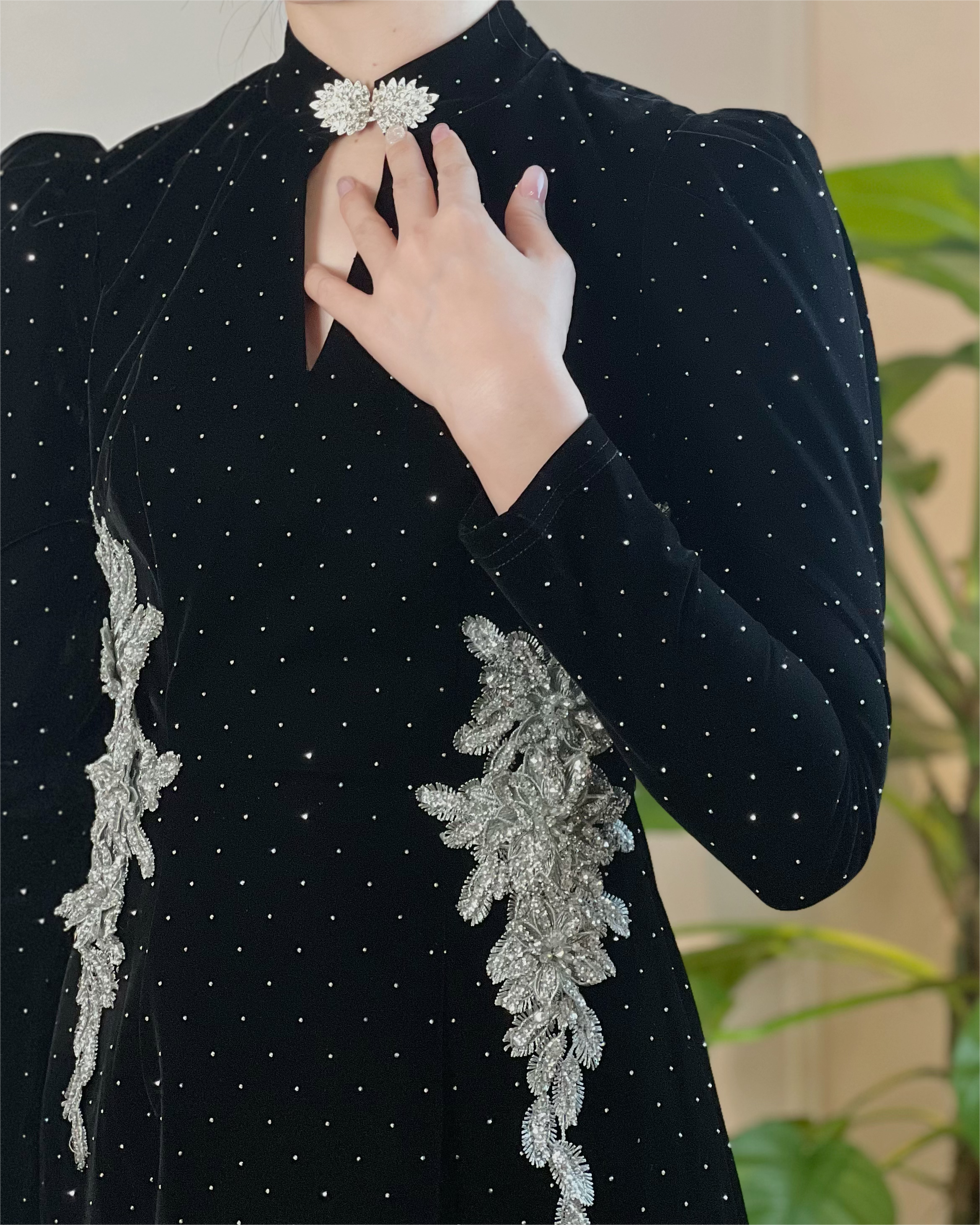 5091 Celeste Crystal Mini Dress