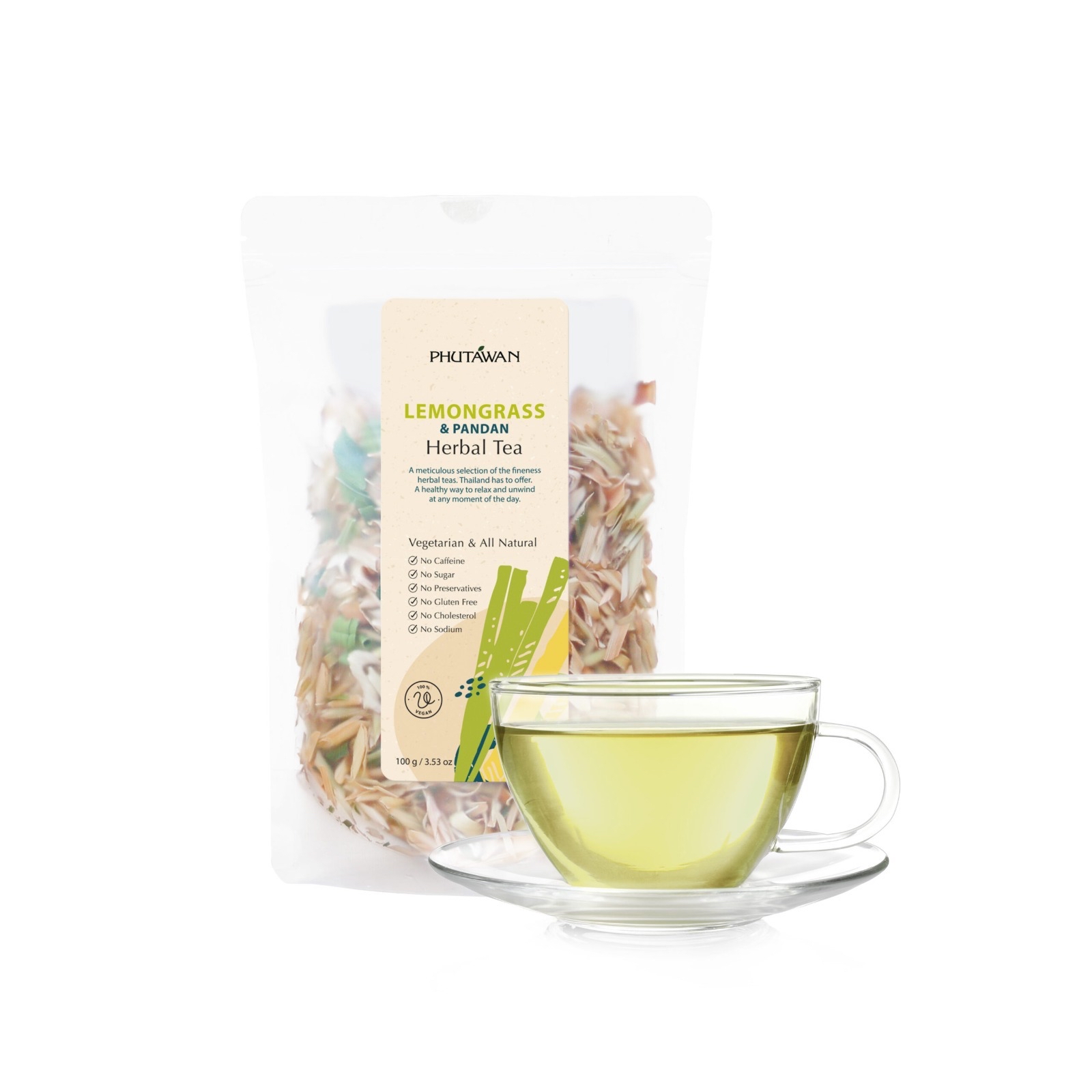 泰國🇹🇭直送@限時預購🔛Phutawan天然香茅班蘭茶