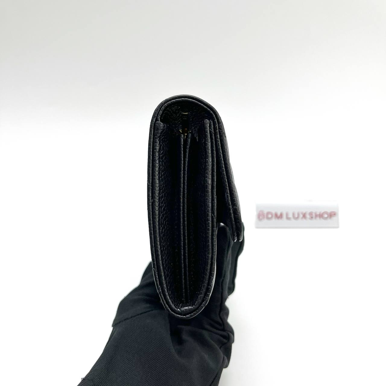 Chanel Classic Flap Black Caviar Long Wallet GHW (Serial 31)