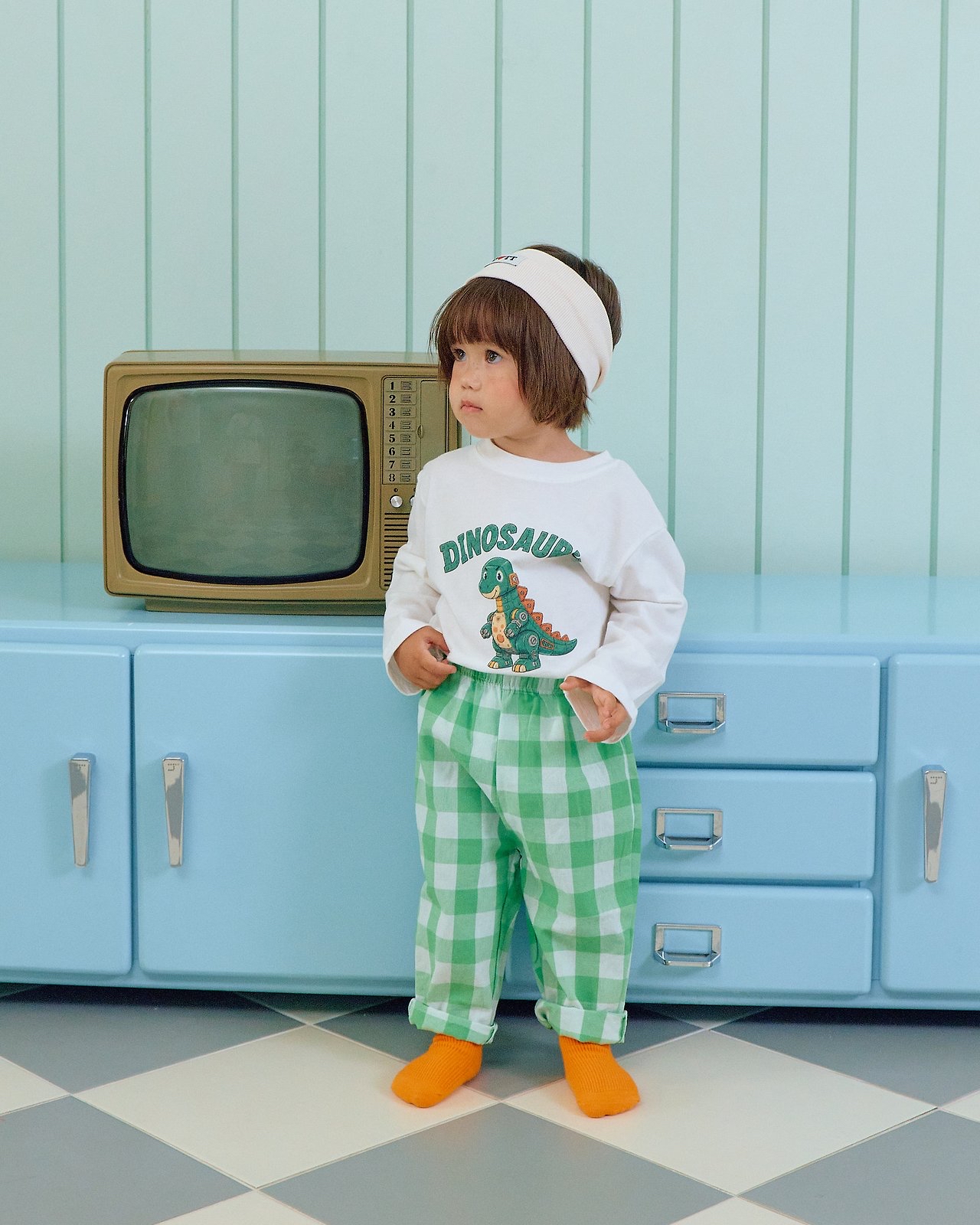 OOTT | Robot dinosaur top and bottom clothes set 