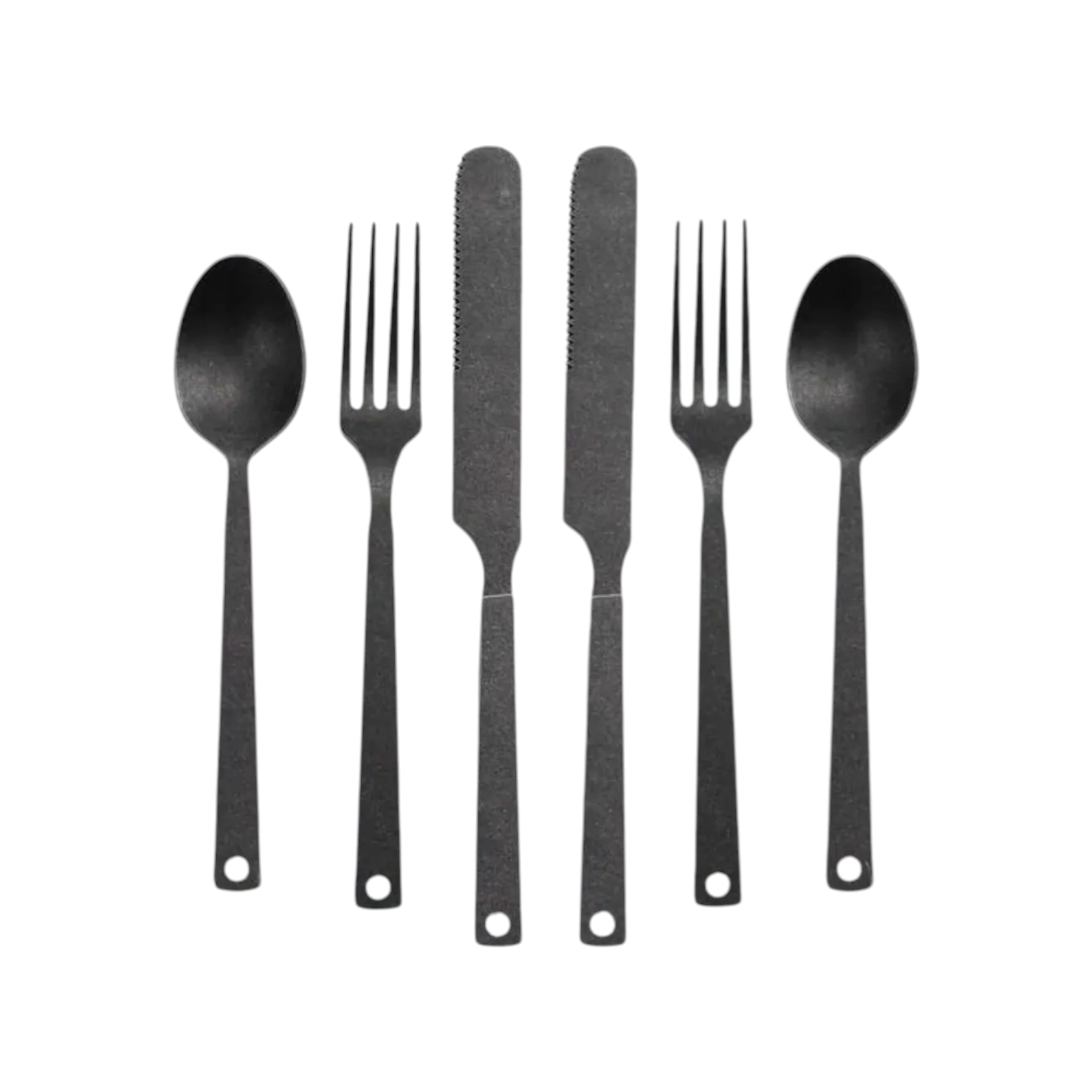BAREBONES Matte Flatware 啞光不鏽鋼餐具 - 2 件套