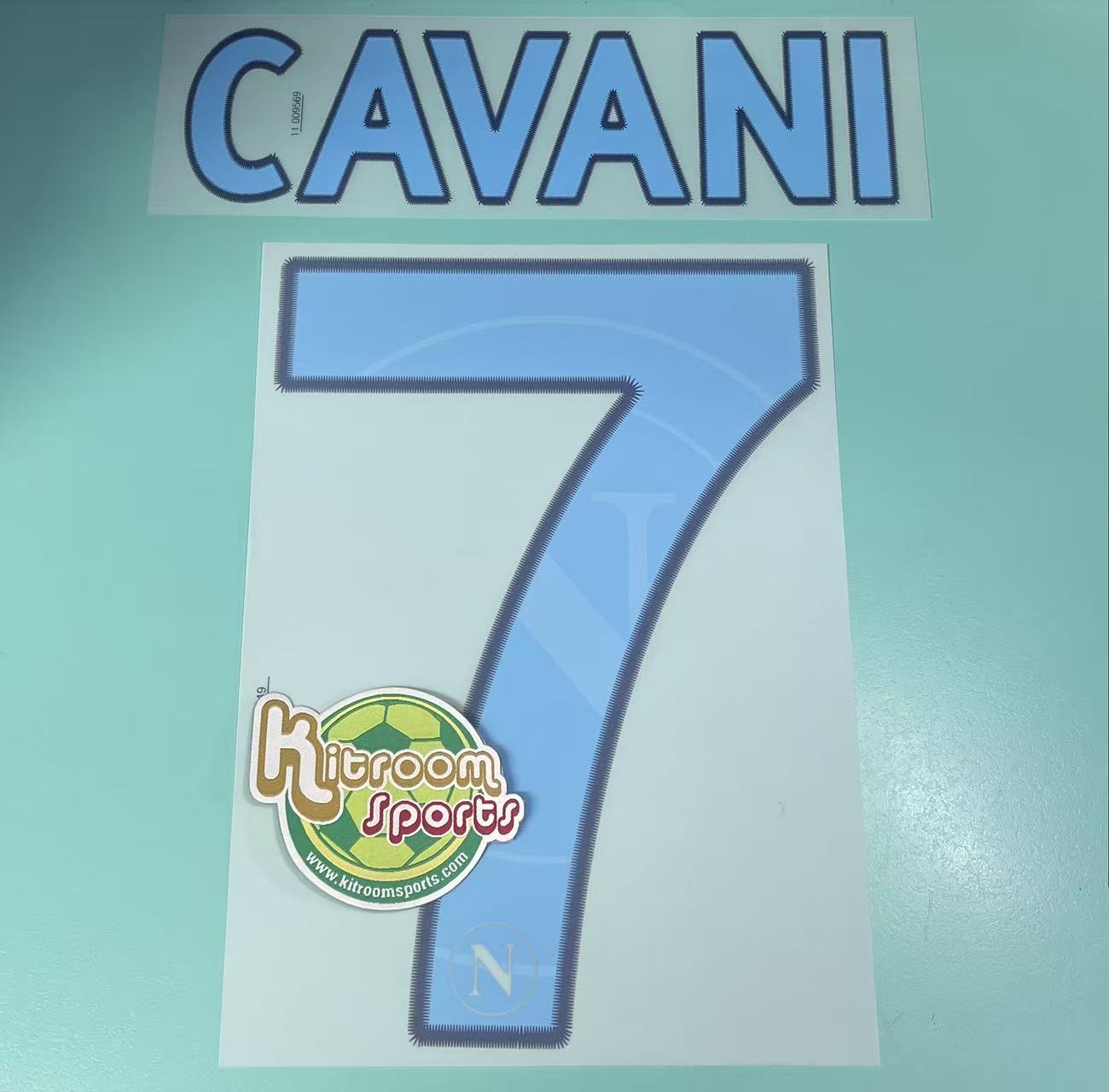 2011-12 Napoli 3rd Nameset #7 CAVANI