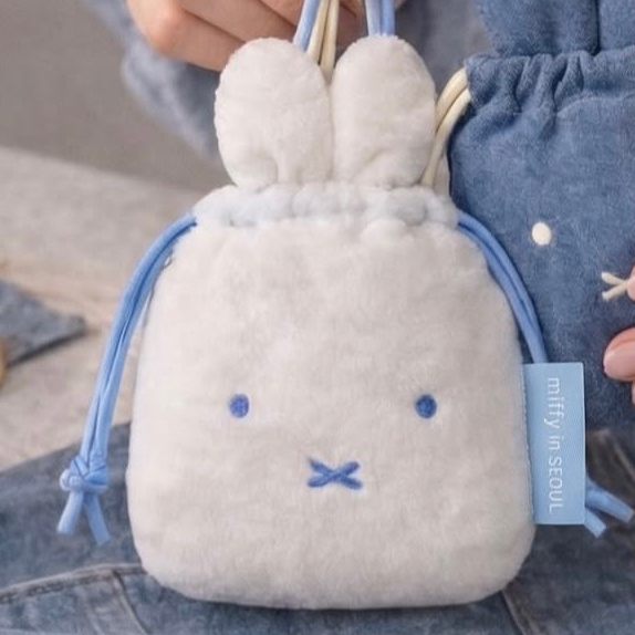 救救3小兔B行動 新登場 [韓國直送] Miffy in Seoul限定 Denim牛仔布系列 索袋