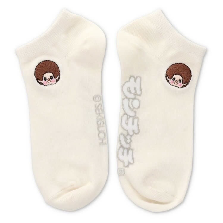 Monchhichi 系列襪 米色 23-25cm