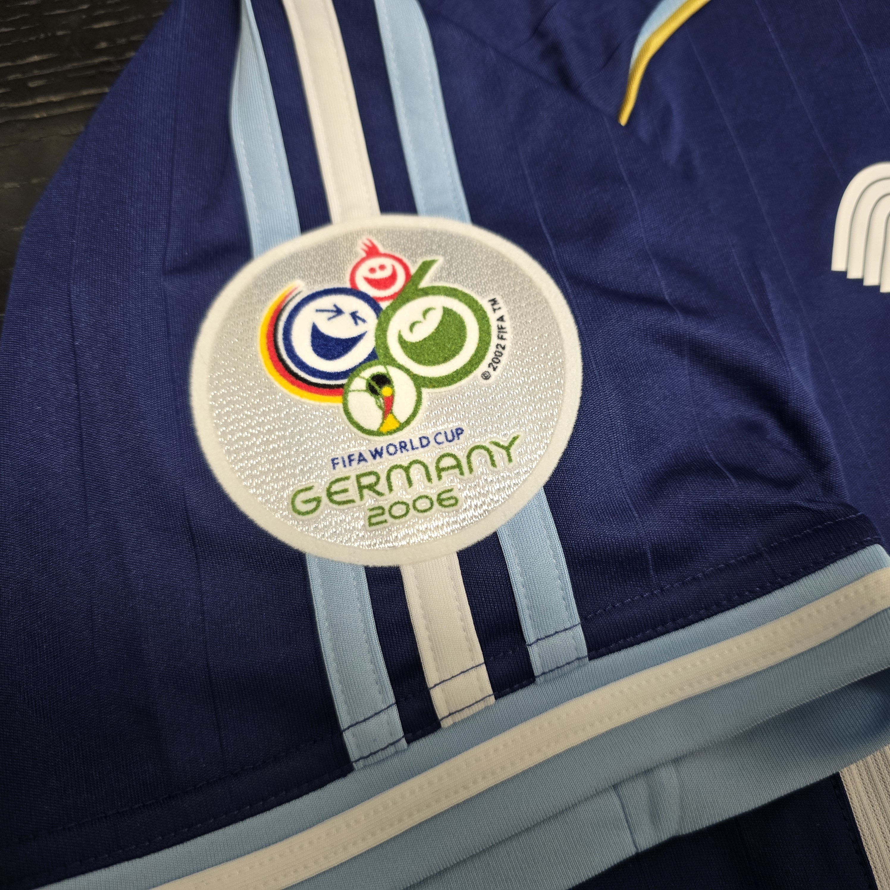 #現貨 ✨經典重生 🏆美斯首登世杯 Adidas Argentina 阿根廷 重製版 2006 作客球衣 連MESSI印字 (可加臂章) JN3709