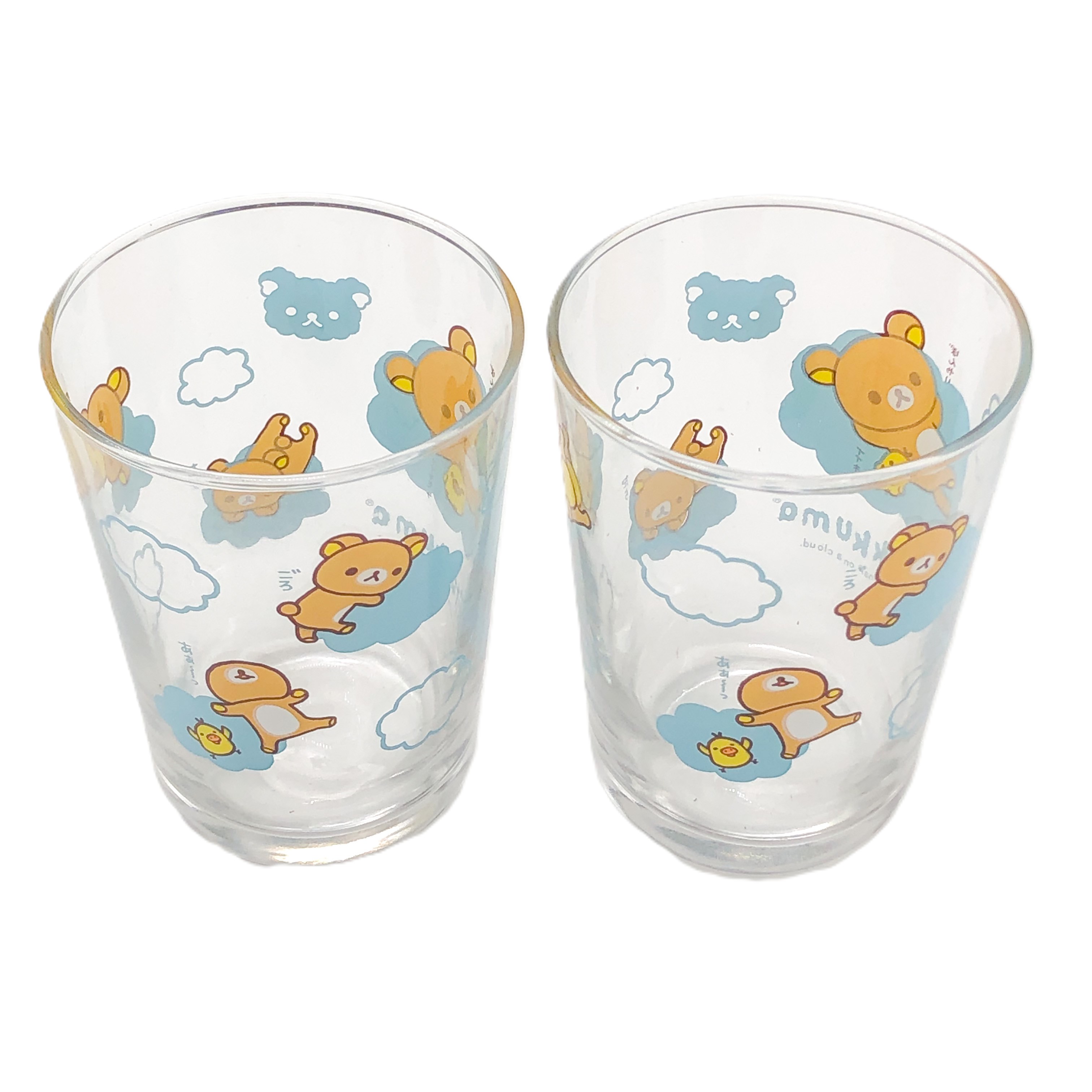 Rilakkuma啡.熊對庄玻璃杯-BL (AY-66301D)